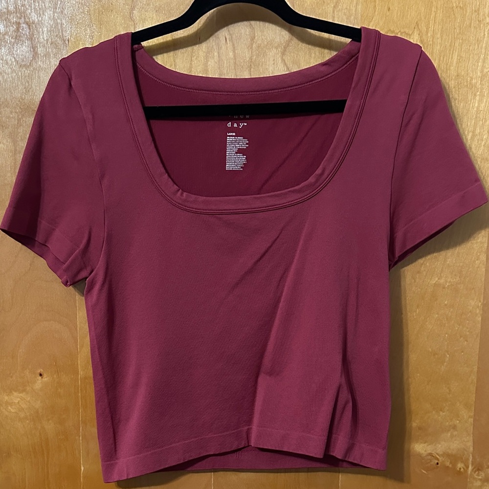 a new day Women's Mauve Crop Top